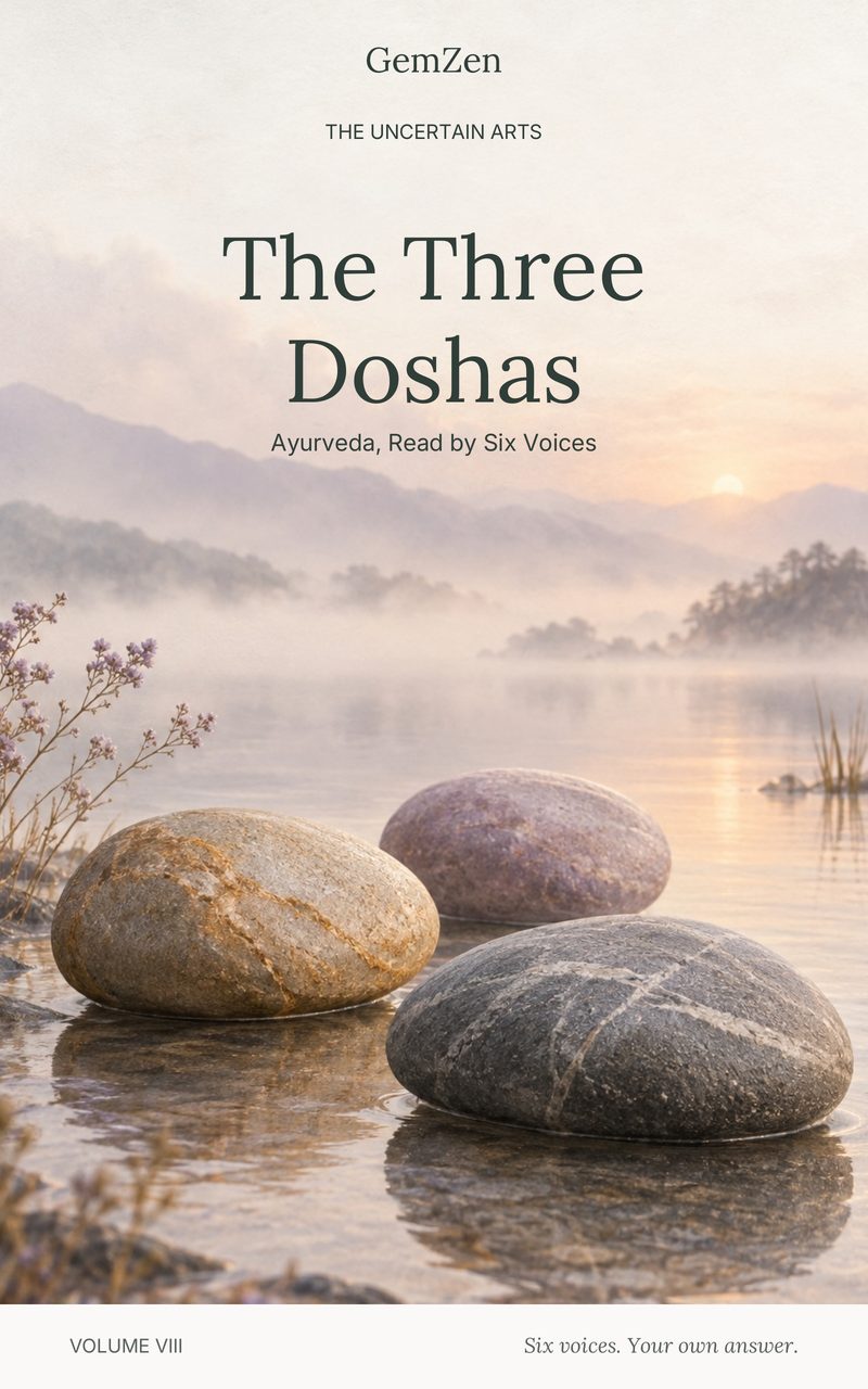 Jacket of The Three Doshas, volume 8 of The Council of Six