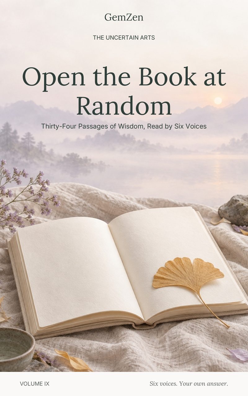 Jacket of Open the Book at Random, volume 9 of The Council of Six